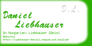 daniel liebhauser business card
