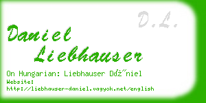 daniel liebhauser business card